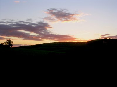 Sundown at Hadrian's Wall.